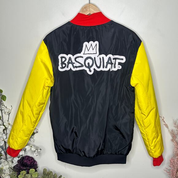 REASON x JEAN-MICHEL BASQUIAT Reversible Graffiti Jacket Sz M - Picture 5 of 8